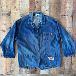Hang Ten 90’s vintage Blue Denim Jacket with Button Front